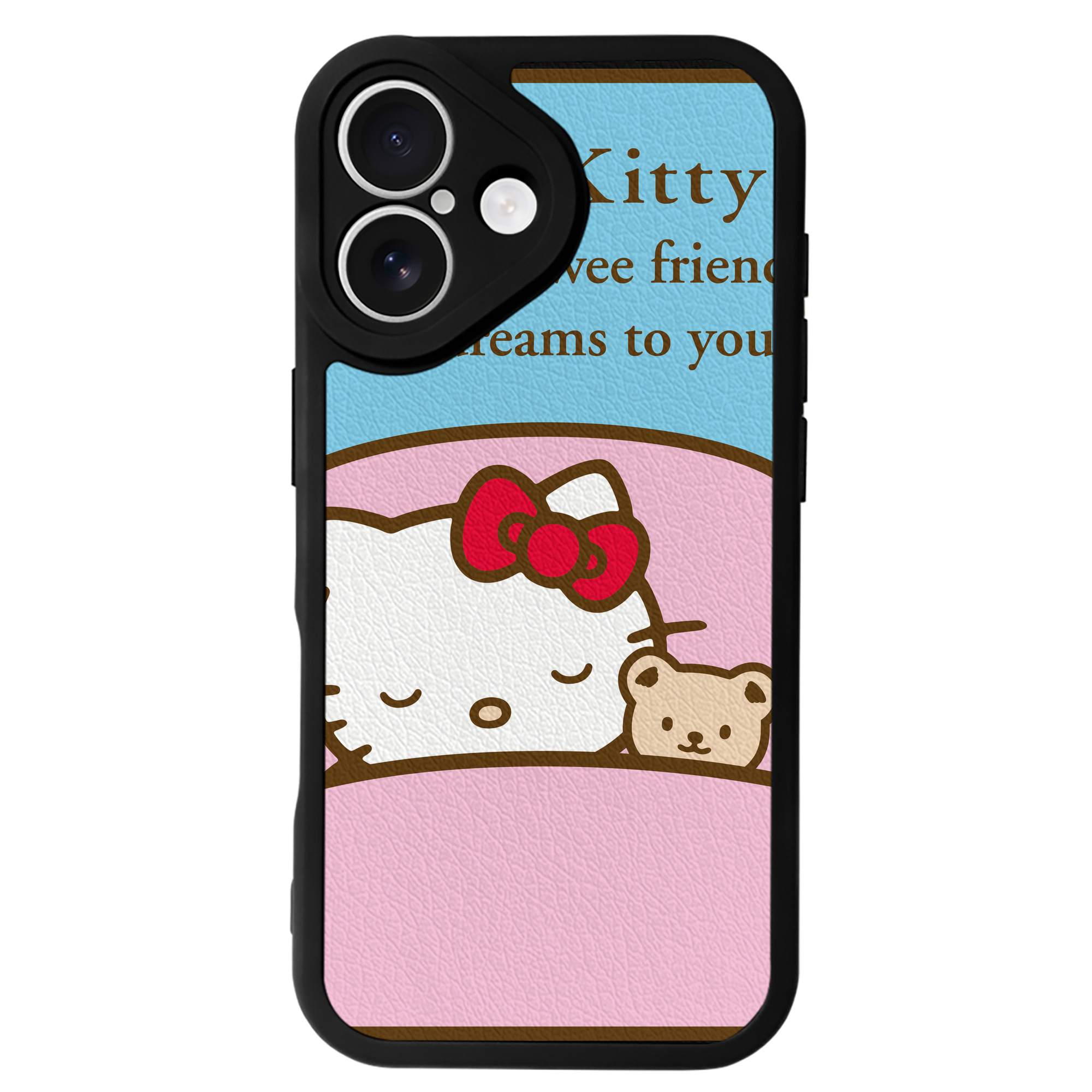 （画像用） Hello Kitty ハローキティ 【iPhone 16シリーズ対応】シリコンスマホケース（レザー調） 材質：シリコン